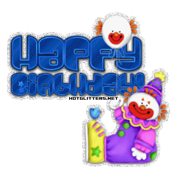 Blue Birthday Clown