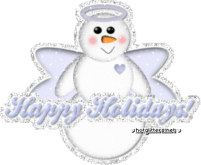 Blue Holiday Snowman picture