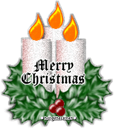 Merry Christmas Candle 4