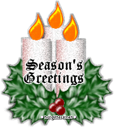 Seasons Greetings Candle picture