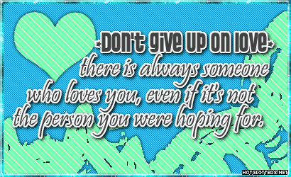Dont Give Up Love picture