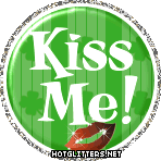 Kiss Me Button picture